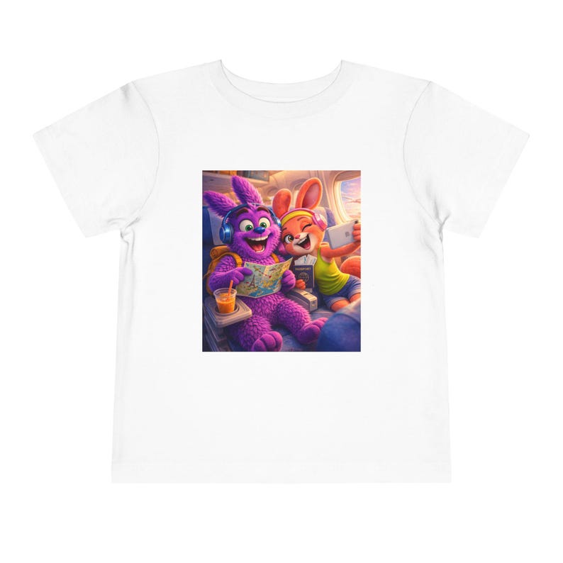 Colorful Cartoon Bunnies Toddler Tee | Cute Characters, Playful Design filipzo mili 160