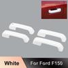 For 2015-20 Ford F150 Door Handle COVERS TRIM SHELL CAP Wo Smart Key Hole WHITE