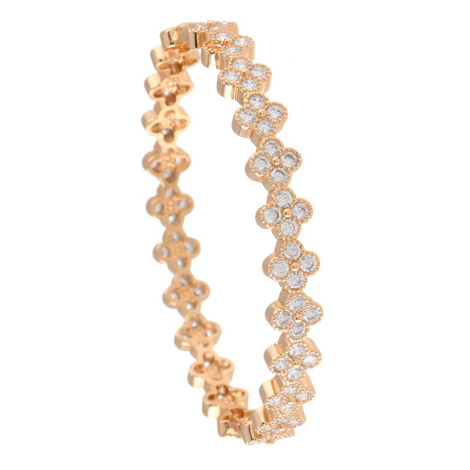 Four-leaf Clover Color Zircon Fashion Luxury Bracelet Bracelet