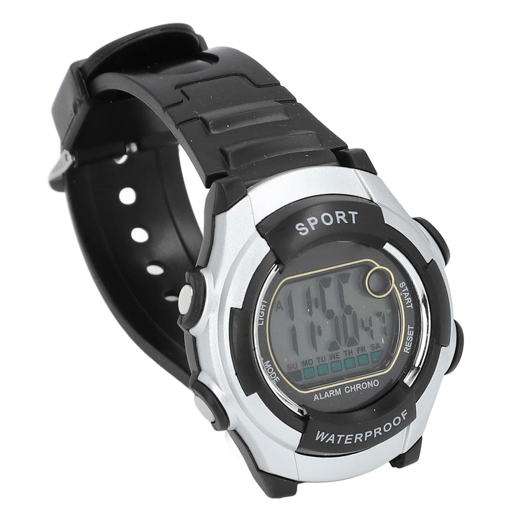 Sport Multifunktional 0M Wasserdicht Vintage Unisex LED Leuchtend Stoppuhr Wecker 12 Grad 24 Stunden Digitale Armbanduhr zum Laufen Klettern