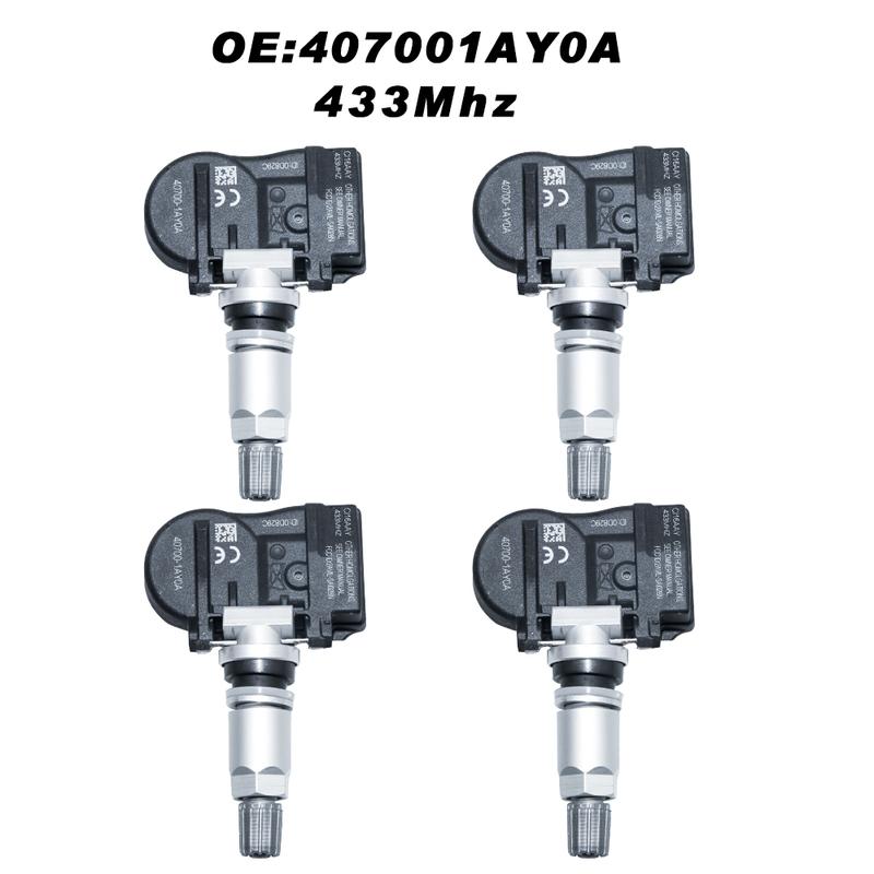 TPMS 433MHZ for NISSAN GTR 370Z Coupe 2009-2012 INFINITI G37 2007-2010 Tire Pressure Monitoring Sensor 407001AY0A 40700-1AY0A