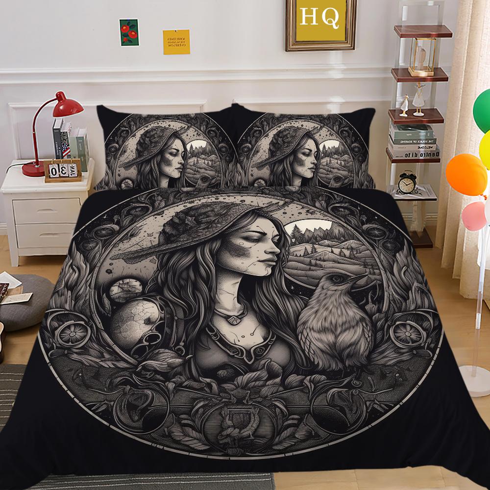 Beauty Skull Duvet Cover Twin Queen Size Bedding Set Cover Home Textiles Adults High Quality Bedding Cover Suit