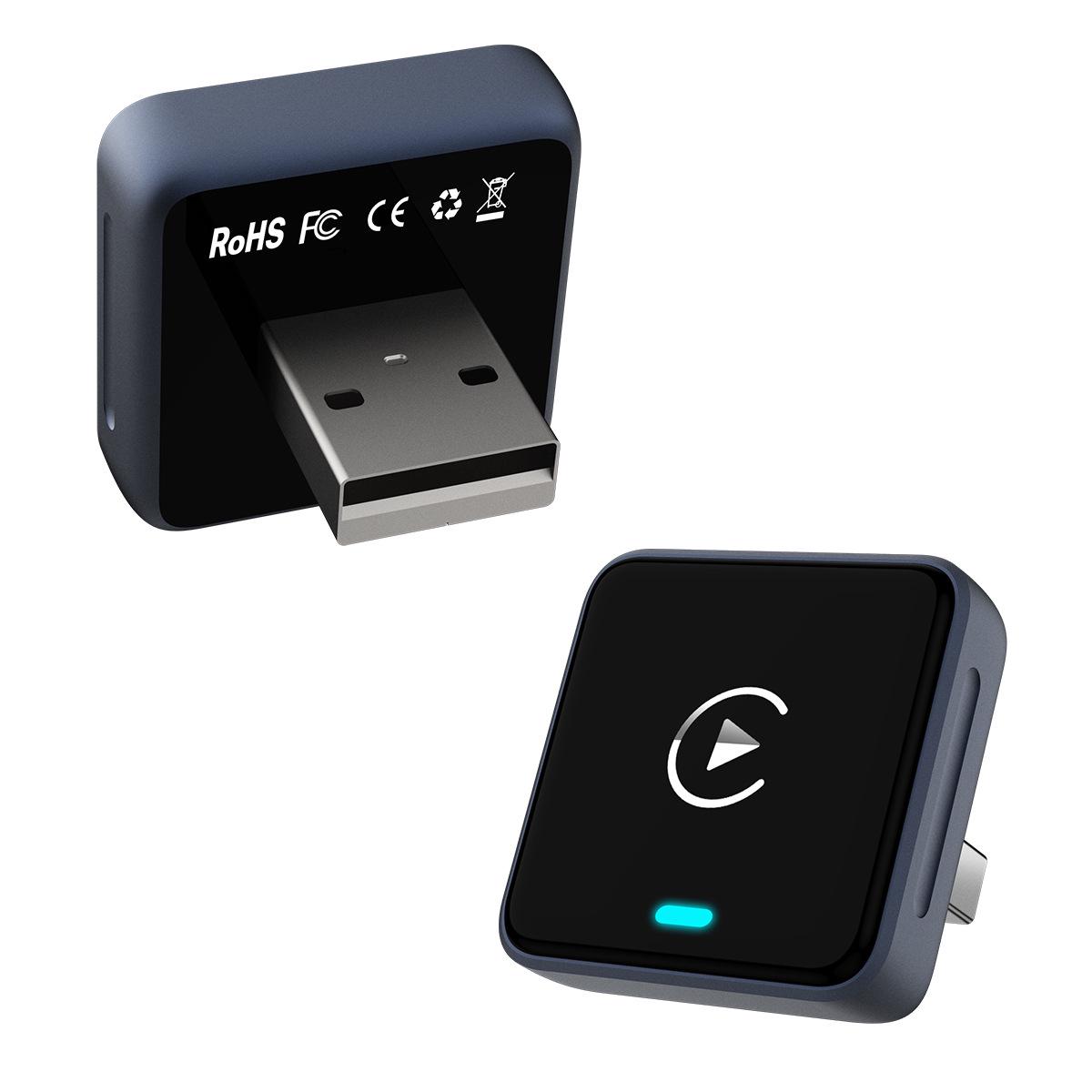 

CP027-1 Smart Adapter: Wired to Wireless CarPlay Box with Customizable Features