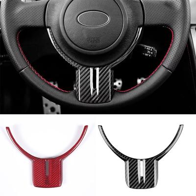Real Carbon Fiber For Subaru BRZ Toyota 86 2012 2013 2014 2015 2016 Car Steering Wheel Cover Sticker Interior Trim
