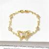 Multicolor Zircon Flower Bracelet Dreamy Aesthetic Flower Rhinestone Bracelet  Women