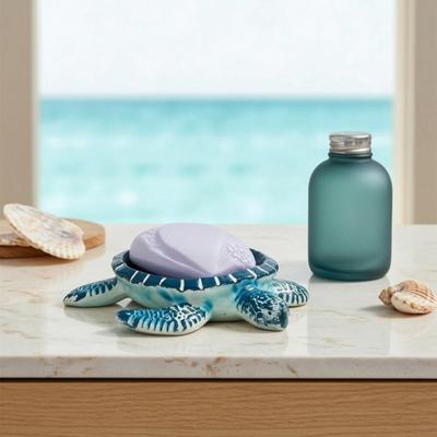 Scatola Sapone Tartaruga, con Design Drenante, Portasapone Tartaruga in Resina, Salvasapone Decorativo Durevole per Bagno Piano di Lavoro Cucina
