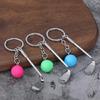 Backpack Keyring Ornament Golf Ball Key Chain Pendant Keychain Decorative Accessories Car Key Pendant Gift for Friend