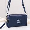 Fashion Ladies Crossbody Bag Large Capacity Single Shoulder Bag with Three Zippers Phone and Loose Change Storage Bag