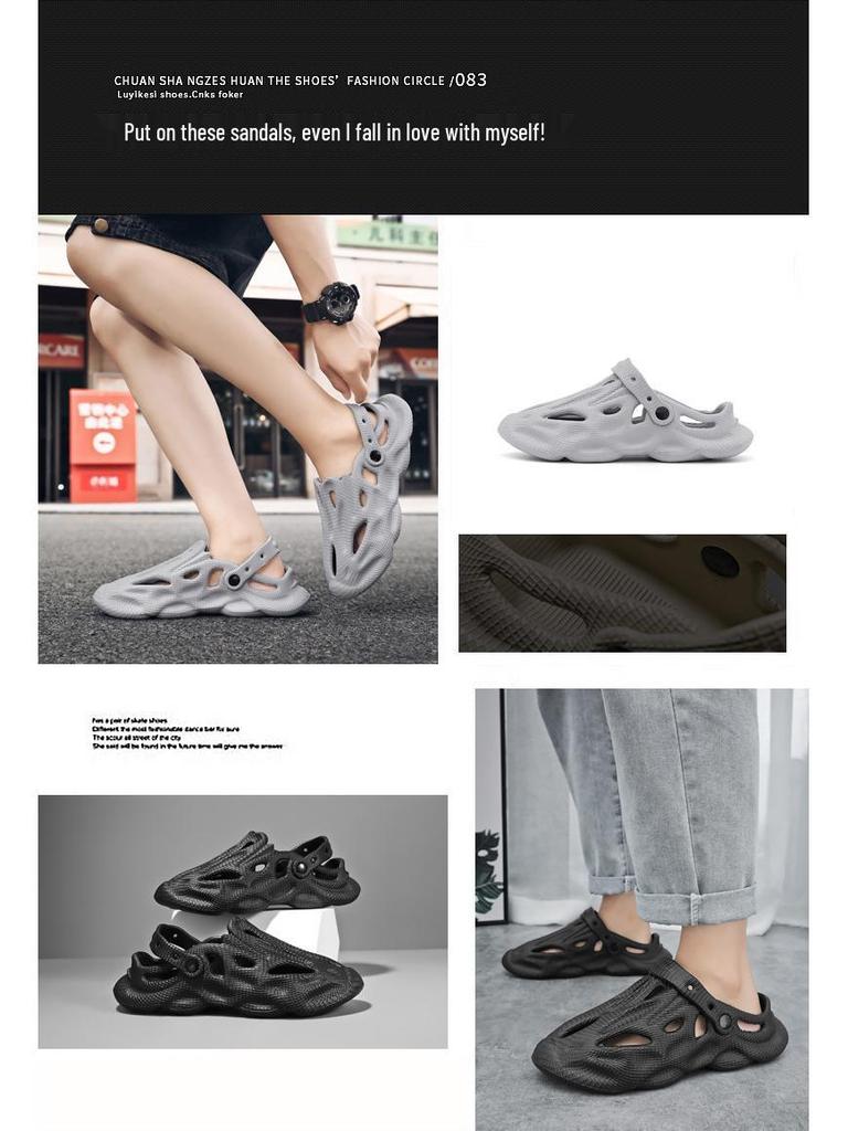 Men's and Women's Summer Outdoor Closed-Toe EVA Beach Sandals