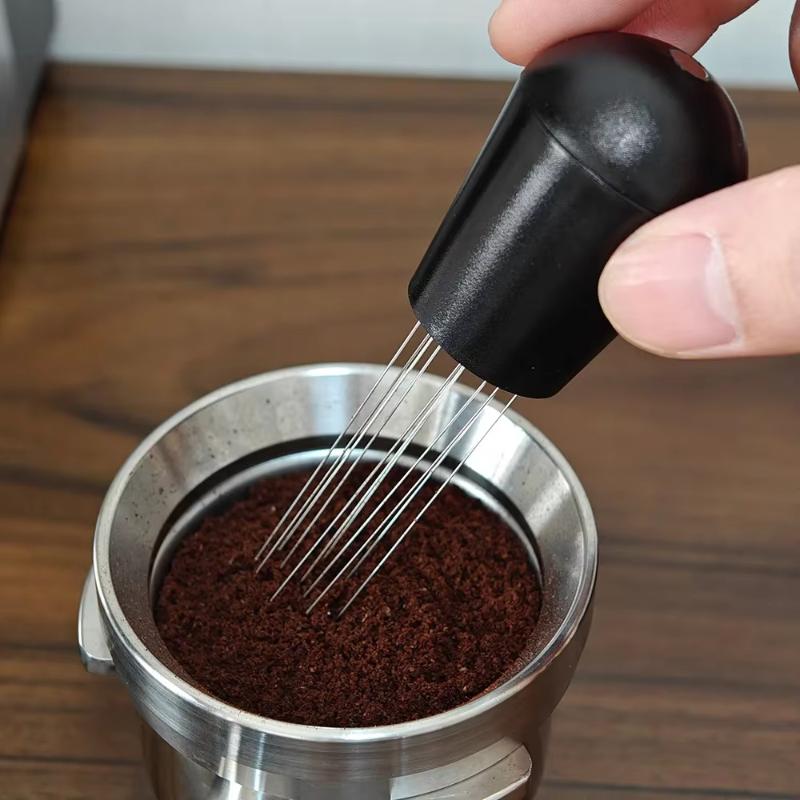 1 Set Kaffee Rührverteiler Barista Zubehör Kaffeerührer Nadel Espresso Pulver Rührer Verteiler Leveler WDT Werkzeug