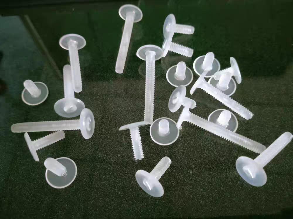 20 Sets M5*8/10/12/15/20 Large Flat Nylon Plastic Chicago Screws Nails Studs Snap Rivets for Photo Album Butt Account Book Screw