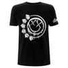Blink 182 T-Shirt Bones Smile Logo Rock Official New Black