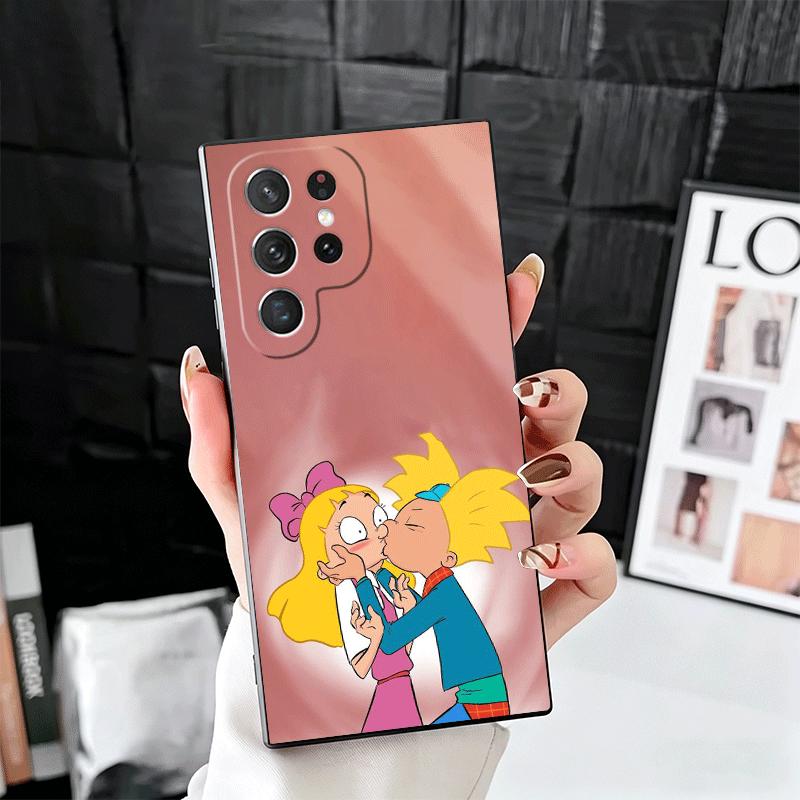 

Cartoon Hey Arnold Helga Soft Phone Case for Samsung Galaxy S26 S25 Edge S24 Ultra S23 Plus S22 S21 FE S20 Black Cover Back Shel Samsung S21 FE