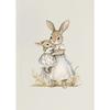Vintage Style Easter Rabbit Posters Frameless Prints Canvas Painting Wall Art Pictures Home Room Antique Nursery Decoration