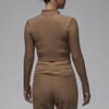 Nike Knitwear Women's Brown Stand Collar Moderate Other FV7186-223