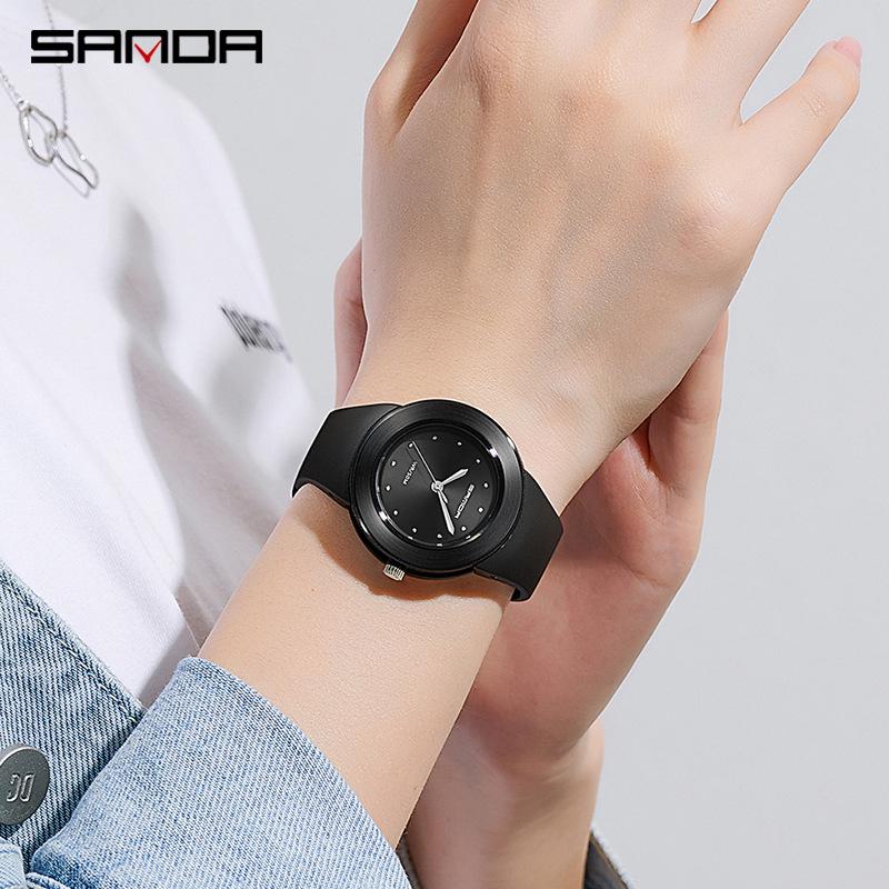 Sanda Trendy Waterproof Quartz Watch for Teens - Lightweight, Simple, Casual Wristwatch for Students