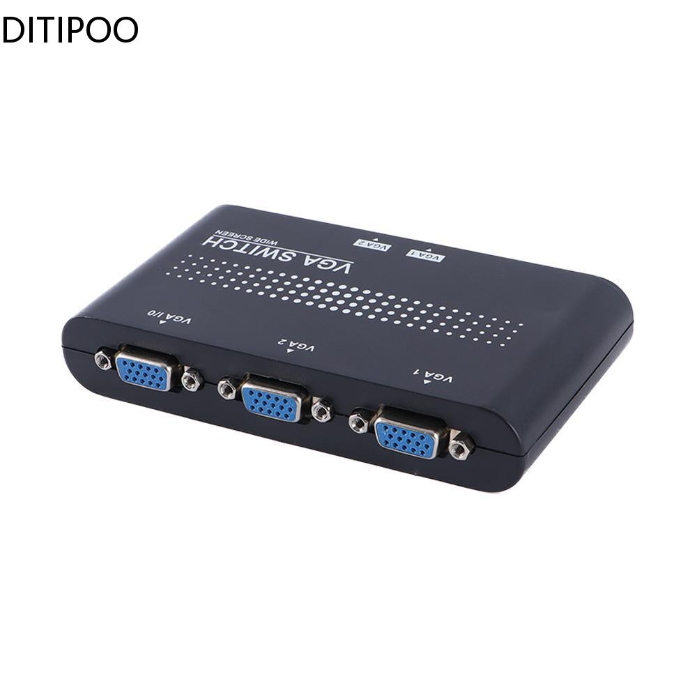 2 Ports VGA Switcher Splitter 2 Ways VGA Video Switch Adapter Converter Box for PC Monitor Accessories