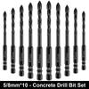 10 Stück Betonbohrer Mauerbohrer Set 5/6/8mm Wolframcarbid Bohrer Set Für Fliesen/Keramik/Glas/Ziegel Bohren Auch