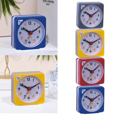 5.7*2.9*5.6CM Clock Bedrooms Blue For Tabletop Gray Plastic