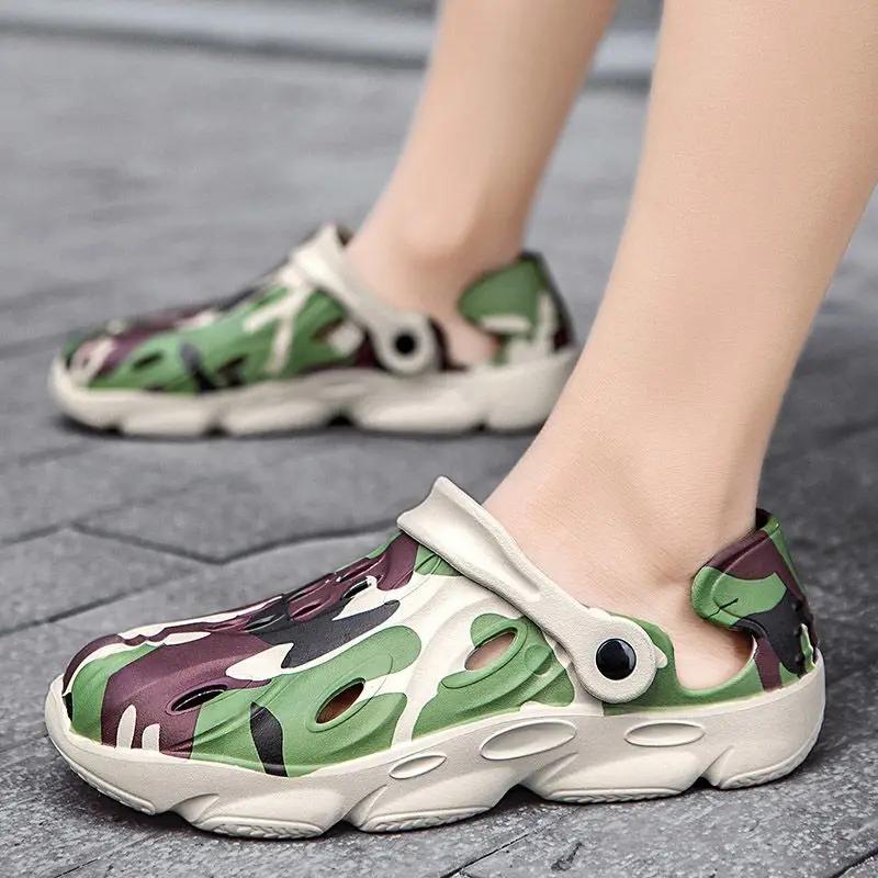 Fashion Ultralight Shoes for Men Rubber Hole Comfortable Luxury 2025 Adult Stylish Original Casual New Summer Low Price Sale Man Sandals