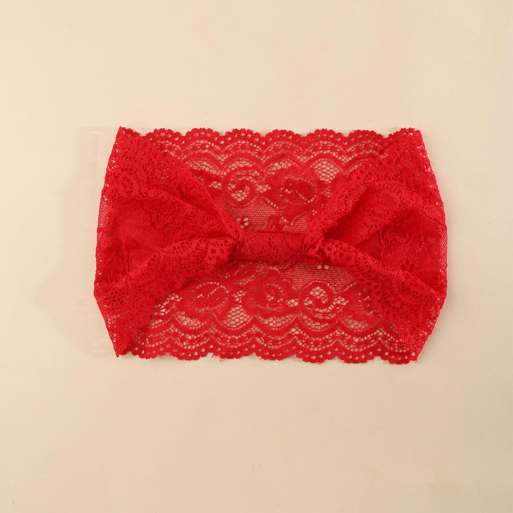 Women's Vintage Lace Hollow Out Wide Elastic Wrap Headband for Casual Everyday Wear
