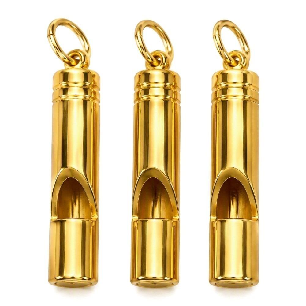 3pcs Brass Material Dog Training Whistle Aluminium Alloy Sports Referee Whistle Outdoor Activity