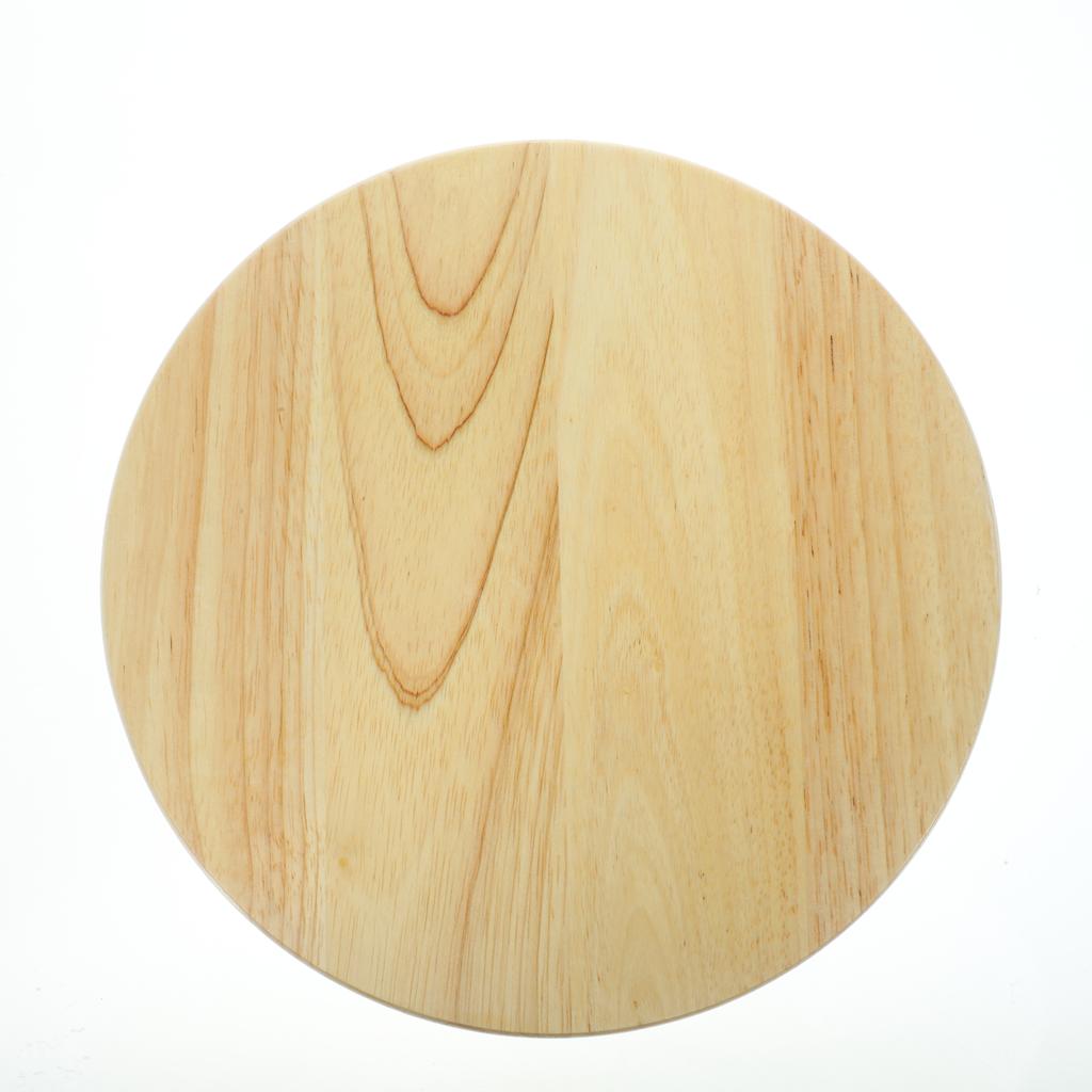 Sturdy Wooden Round Stool Seat Replacement for DIY Bar Chair Repair Home Kitchen Dining Room Use Smooth Natural Wood Surface