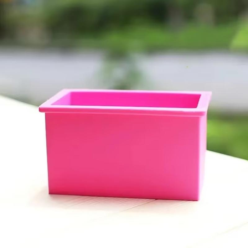 Rectangular Silicone Cake Soap Mold 1000ml Straight-Edged Square Brick-Shaped Bread Mold Chiffon Bread Cake Mold