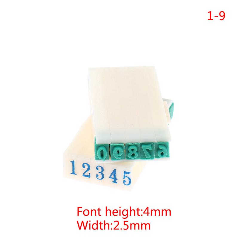 A To Z Letters English Stamp 1-9  Digital Symbol Seal Scrapbooking Office Seal