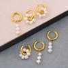 Genuine Freshwater Pearl Dangle Earrings – Light Luxury Summer Accessory for Women