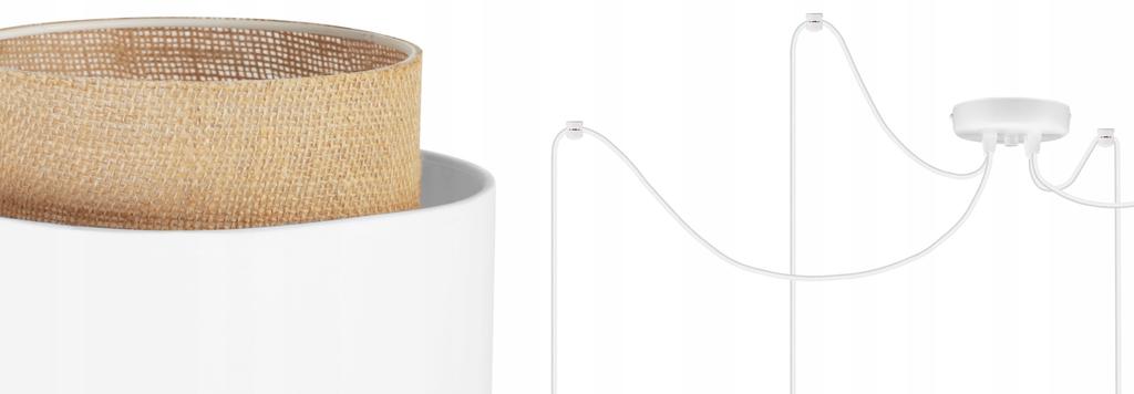 Hanging Lamp, Ceiling Chandelier, Lampshade, Boho Juta