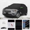 Para Jeep Cherokee Parasol Anti-UV Resistente a la Lluvia y la Nieve Cubierta Negra a Prueba de Polvo Paraguas para Coche Funda Completa para Coche Protección Exterior