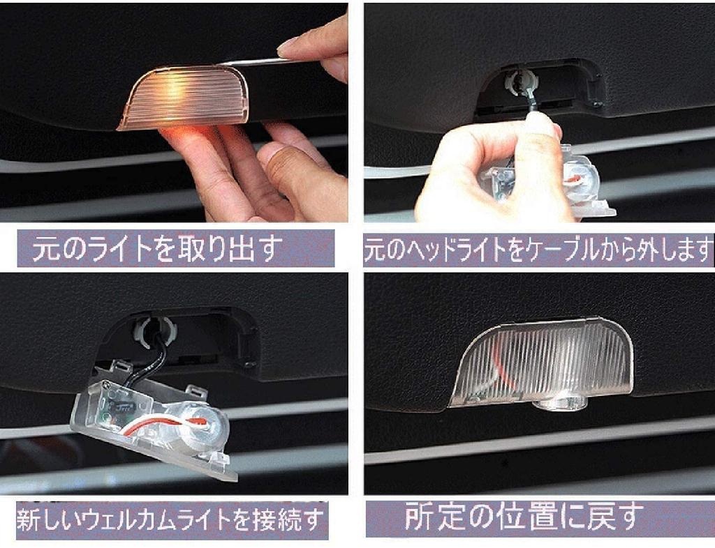 DISYEE Car Courtesy Lamp Honda Courtesy Lamp Honda Door Lamp Welcome Light Courtesy Light