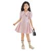 Girls Summer Pink Princess Short Sleeve Dress Sweet And Trendy Fashion