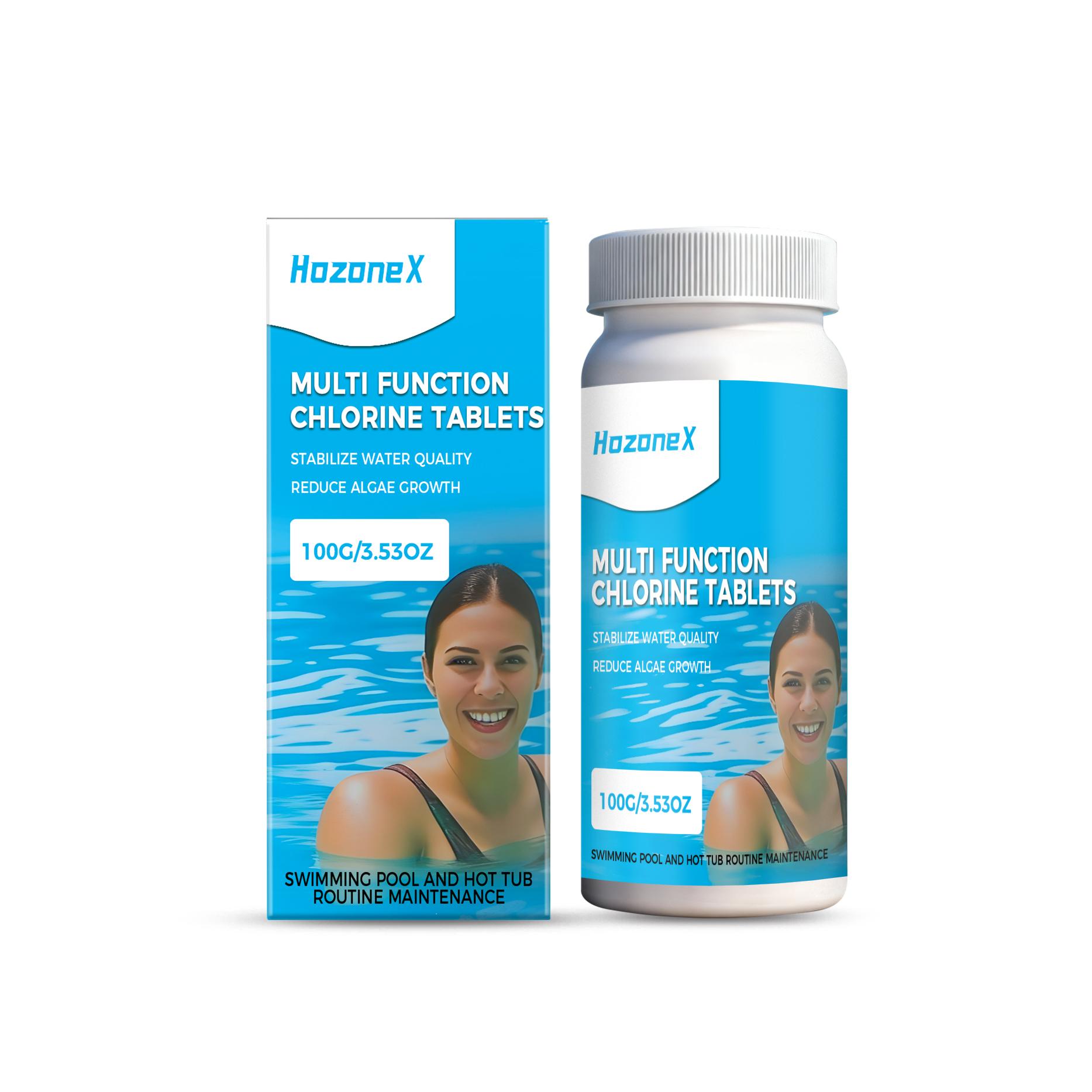 HozoneX Multifunctional Pool Cleaning Tablets Convenient and Easy to Use for Daily Pool Cleaning and Stain Removal