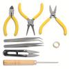 Jewelry Findings Set With Pliers Tweezers Jump Ring Opener Awl Scissors Jewelry Making Repair Supplies Kit 8pcs/set