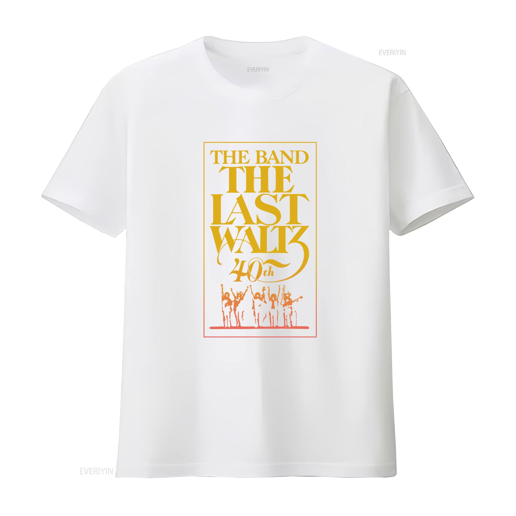 ZheXiong TEE The Band Last Waltz 40ste Verjaardag T-shirt Rockconcert Tribute vintage Gewassen heren Comfortabel Top Voor Dagelijkse Slijtage XL