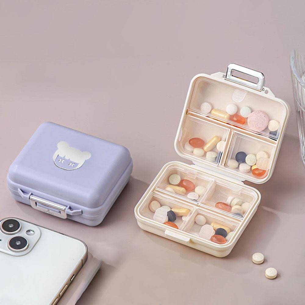Portable Pill Box, Jewelry Sealed Storage Box, Weekly Pill Box, Pocket Pill Box Pill Dispenser Tablet Box, Suitable For Travel