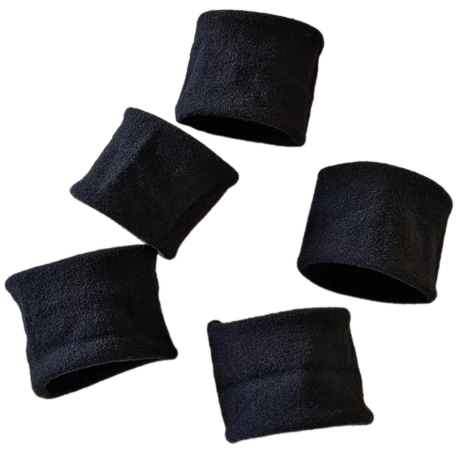 

5Pcs Wide Seamless High Ponytail Hair Ties Elastic Hair Bands For Women Slip Resistant Workout Sports Hair Accessories 2