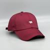 Polar Bear Embroidery Sun Hat Cotton Baseball Cap Lightweight UV Protection for Spring Summer Fall