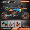 PowerZone Custom Team Graphics Backgrounds Decals for Stickers Kit For KTM 690 SMC 2012-2018 690 SMC-R Supermoto Stickers 006