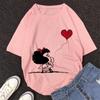Mafalda Kawaii Graphic Print T-shirt Women Harajuku Aesthetic Pink Tops Y2k Casual Tshirt 2026 Newest Summer Fashion Female T Shirt