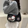 1 Piece Women Korean Transparent Ita Bag Y2K Harajuku Shoulder Bag School Crossbody Bag Female Preppy Handbag Purse