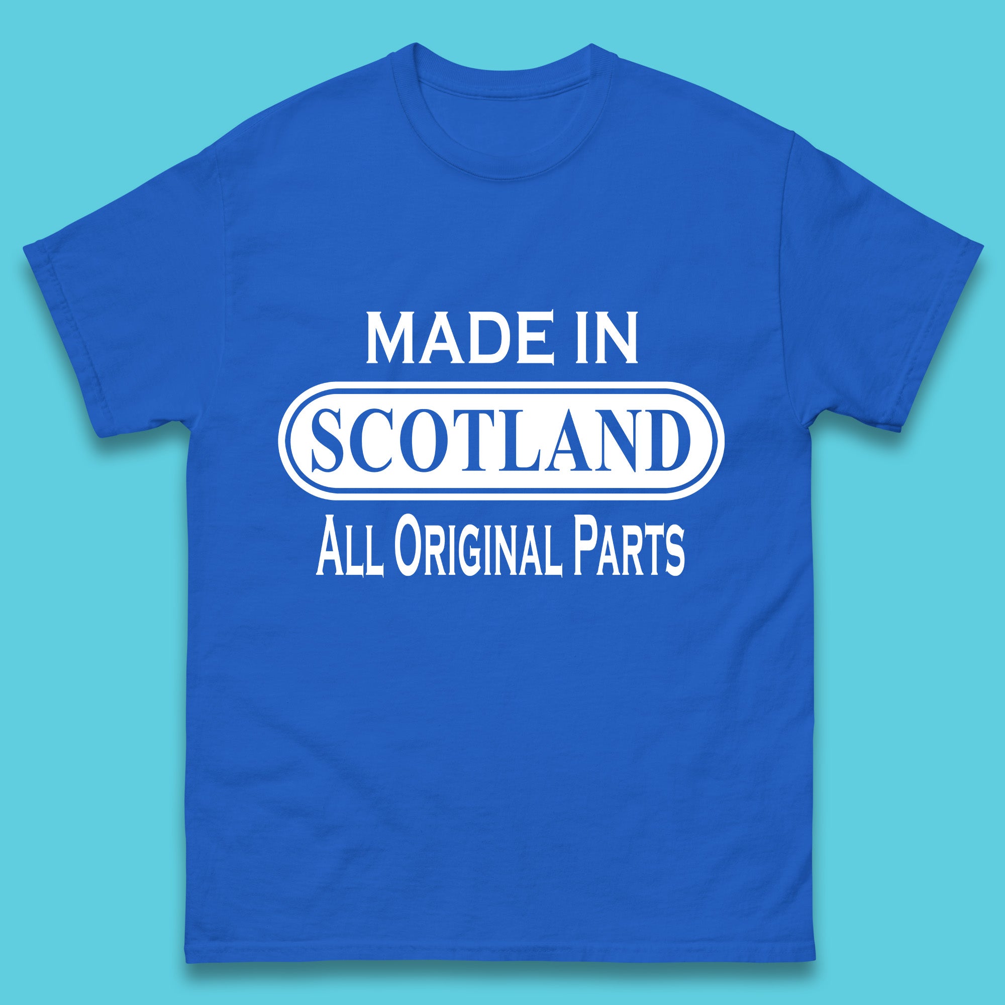 Made In Scotland All Original Parts Mens T Shirt Womens Tops Tees 2XL