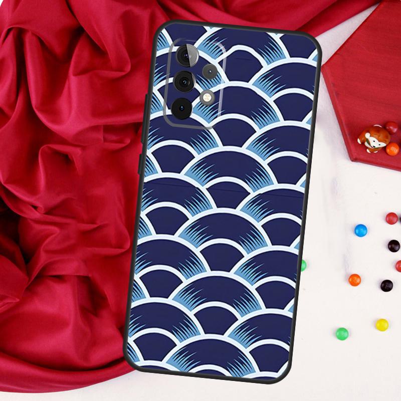 Japanese Style Floral Texture For Samsung Galaxy A15 A55 A53 A33 A35 A22 A32 A52 A54 A34 A14 A56 A36 A26 A16 A05 A06 Case
