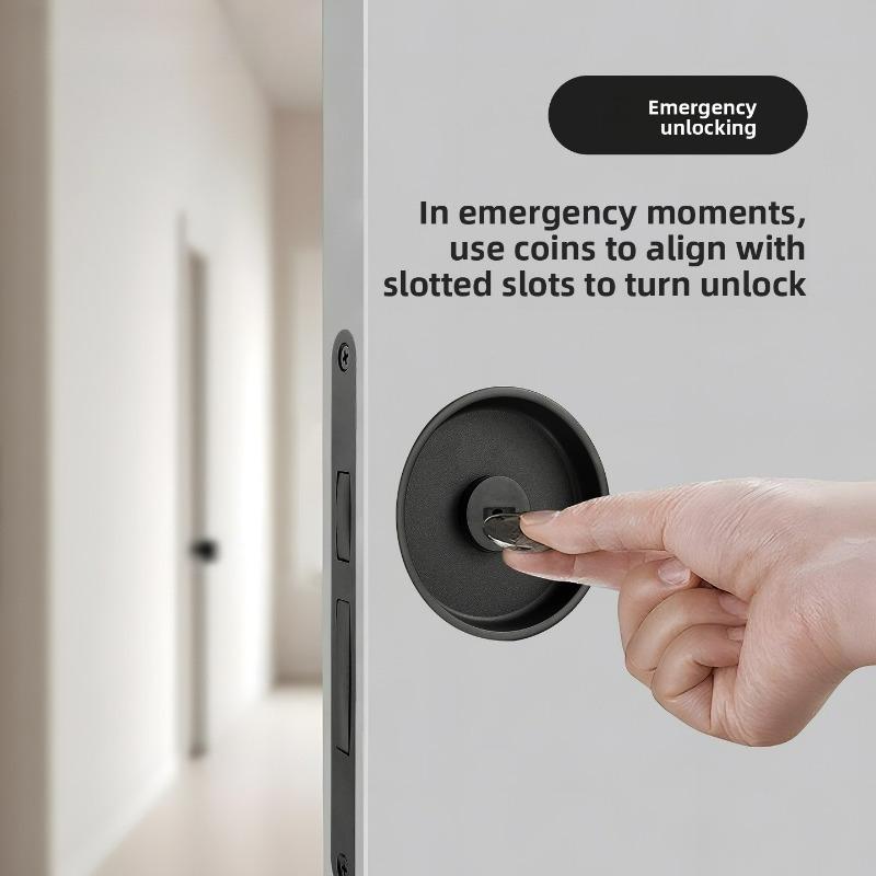 Round Pocket Door Lock, Bedroom Sliding Door, Balcony Door, Kitchen Indoor Wooden Door, Sliding Door Lock