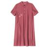 Elegant Plus Size Summer Dress for Middle-Aged Women - Short-Sleeved, Mid-Length Skirt (2021)