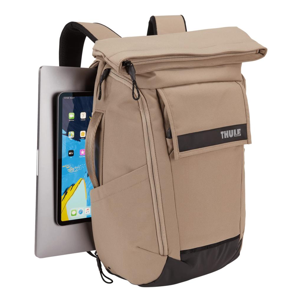 Thule Paramount Can store Timberwolf Backpack, Capacity 24L, laptop,