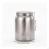 Jar with Lid Hammered Tea Canister Airtight Seal Large Capacity Storage for Kitchen Counter,