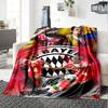 Luis Diaz Bayern Fußballstar Kunst Collage Druck Flanelldecke Weiche Warme Überwurfdecke Sportfan Heimdeko für Sofa Schlafzimmer Reise